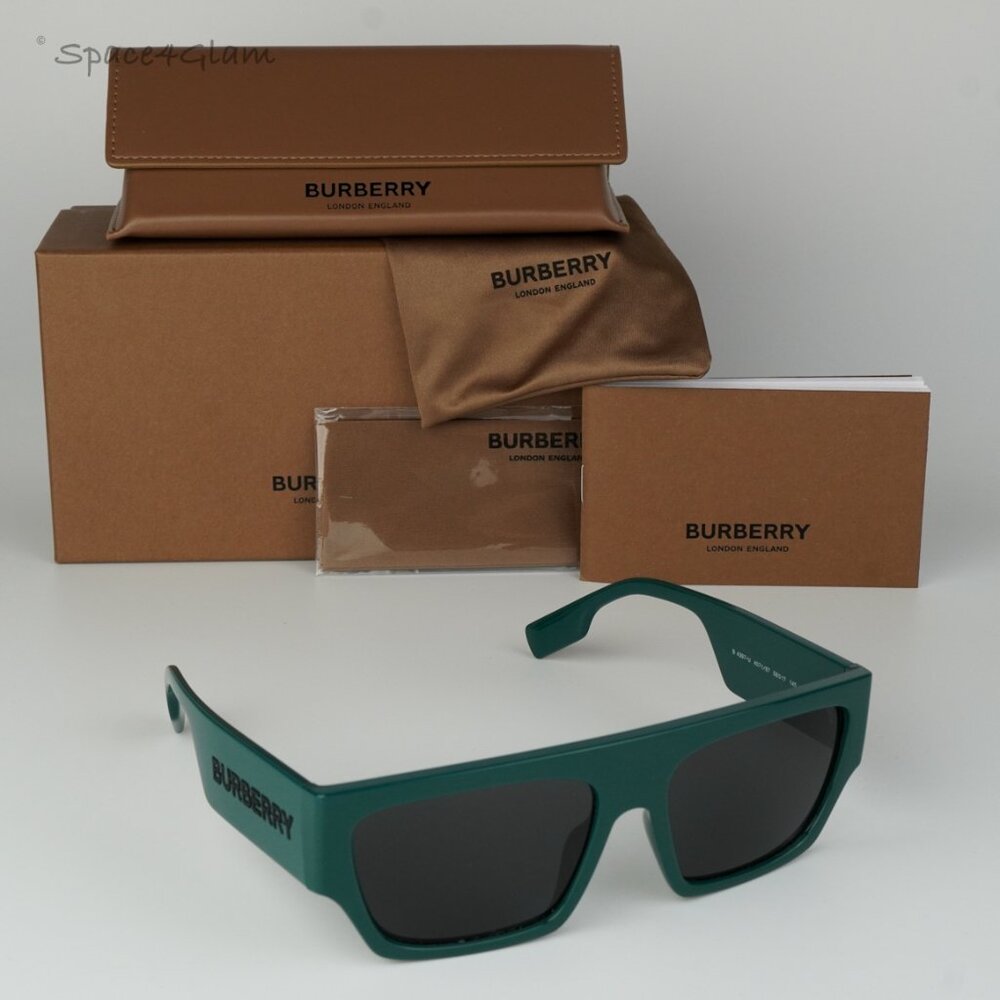 BRAND NEW Burberry BE4397U MICAH 407187 Green Grey Unisex Sunglasses BE 4397U - Picture 7 of 9